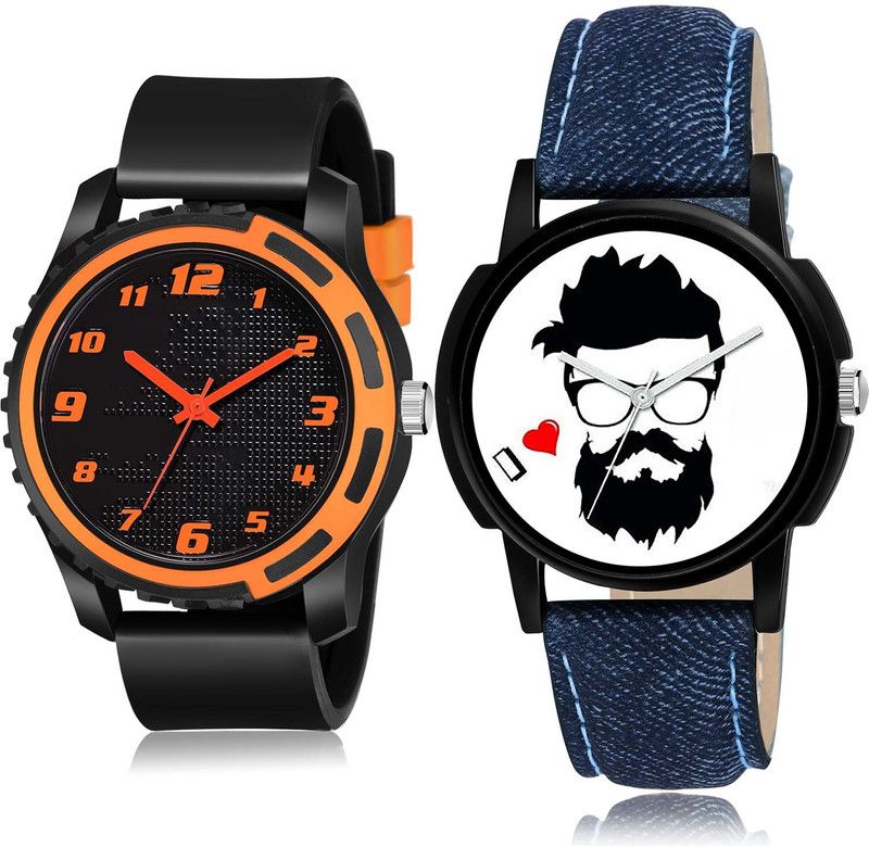 combo watch Analog Watch - For Boys Best Chronograph Sports And Beard Style Combo Watch For Boys And Men - BM110-B12