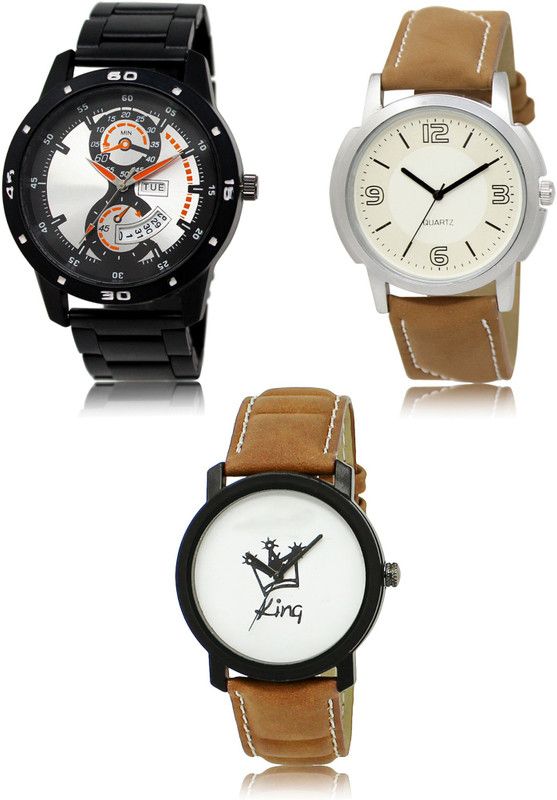 New latest Designer Combo of 3 Analog Watch - For Men LR107-LR16-LR18