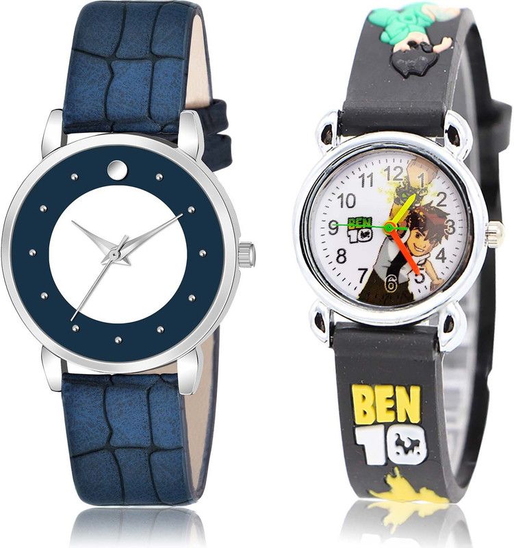 combo watch Analog Watch - For Girls Modern Exclusive Ben 10 Kids 2 Watch Combo For Girls And Women - GM340-GC82