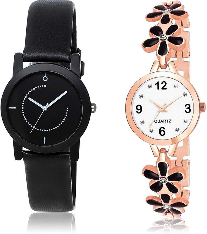 Analog Watch - For Girls New Fashionable Wife And Flower Combo Watch For Girls And Women - GL253-G460