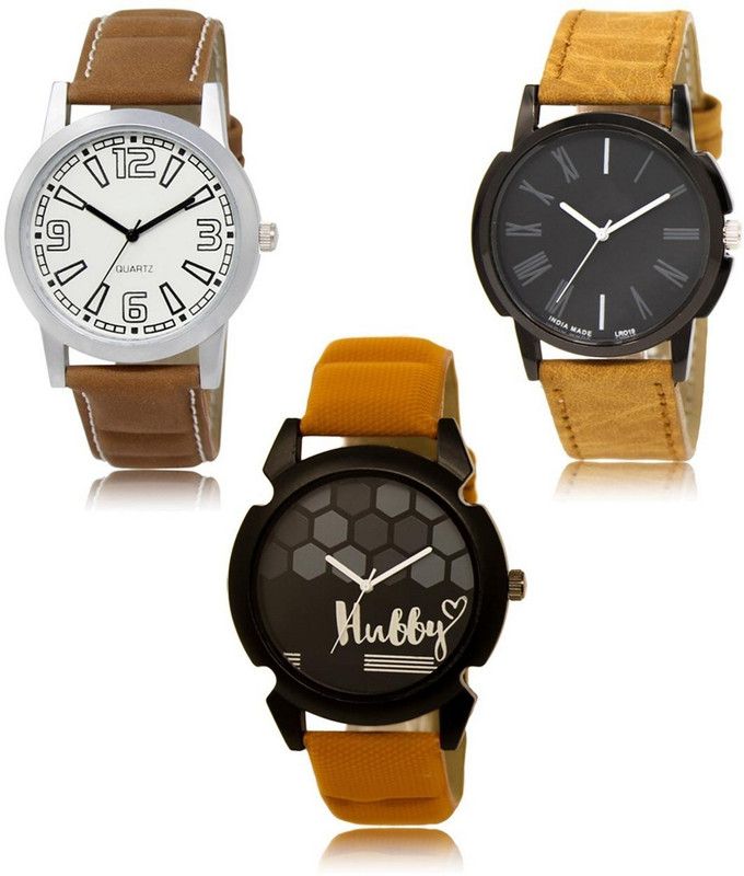 New latest Designer Combo of 3 Analog Watch - For Men LR-15-19-32