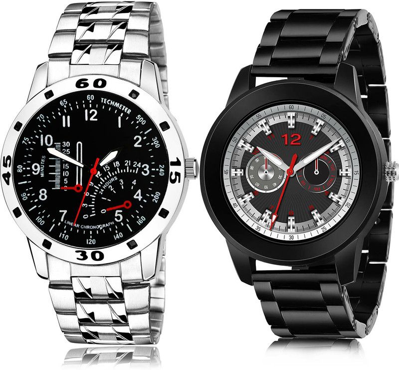 Analog Watch - For Men Modish Luxury 2 Watch Combo For Boys And Men - B907-(26-S-20)