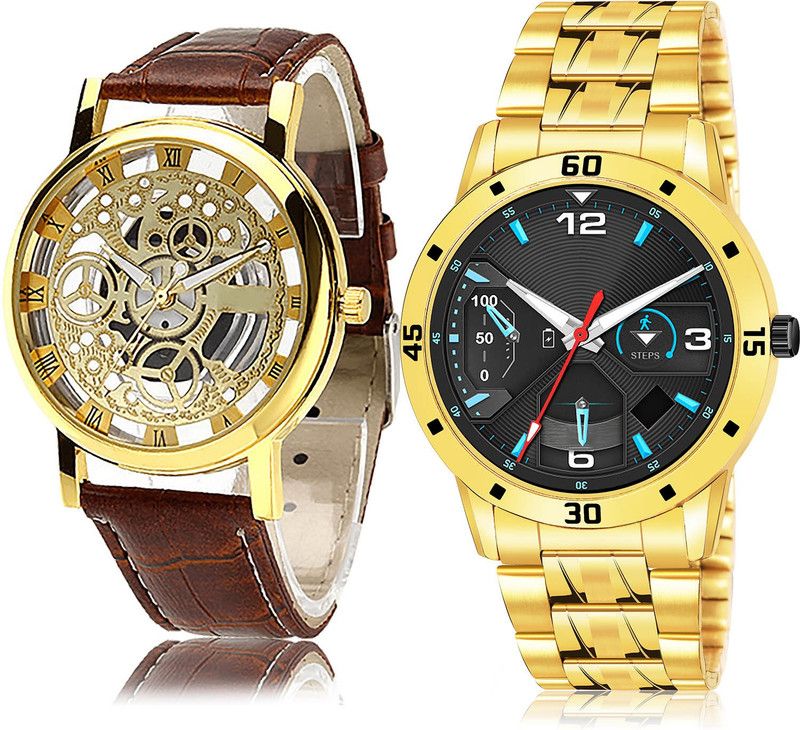Analog Watch - For Men Classical Fashionable 2 Watch Combo For Boys And Men - B45-(41-S-21)