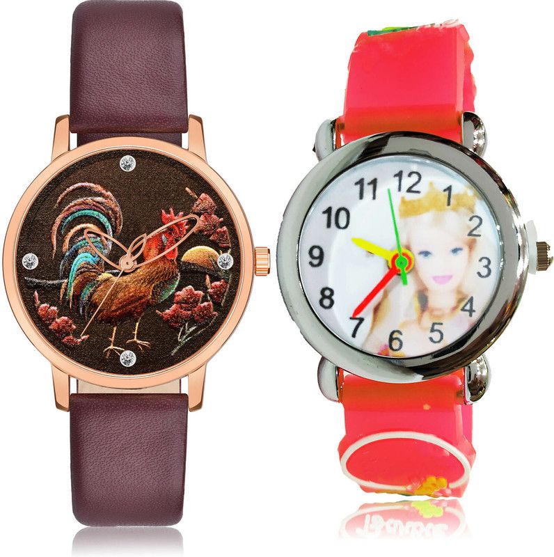 Analog Watch - For Girls Contemporary Rich 2 Watch Combo For Women And Girls - GM369-GC77