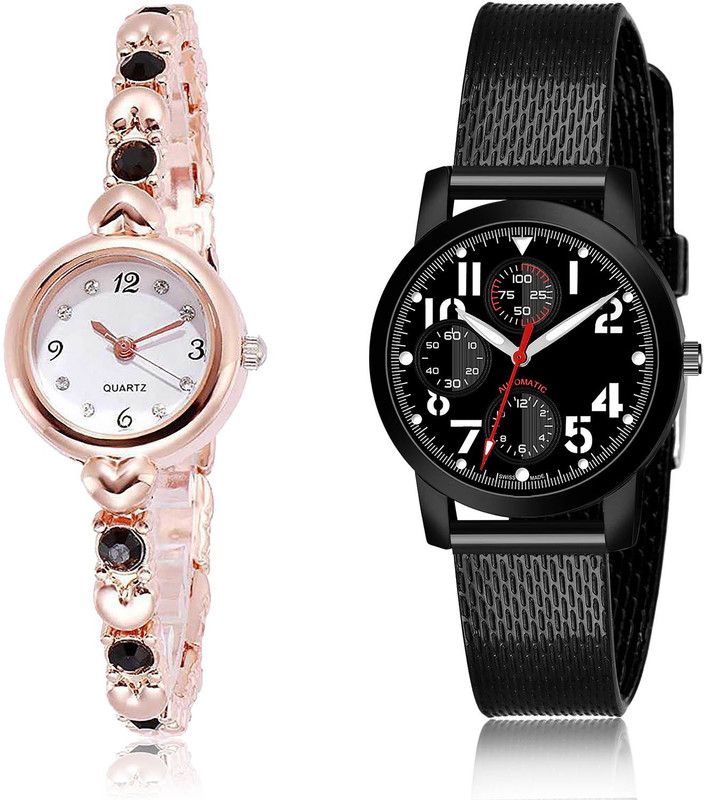 Analog Watch - For Girls Classical Chronograph 2 Watch Combo For Women And Girls - G455-(51-L-10)