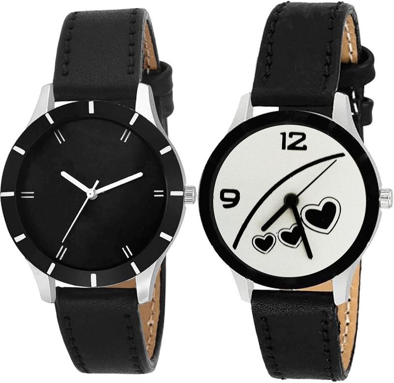 combo watch Analog Watch - For Girls Modern Luxury Love Valentine Analogue Black Color Girls And Women Watch - G268-G342 (Combo Of 2 )