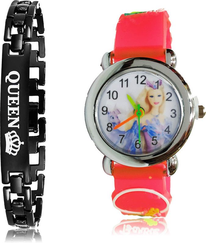 Analog Watch - For Girls Modish 3D Design 2 Watch Combo For Women And Girls - GX13-GC78