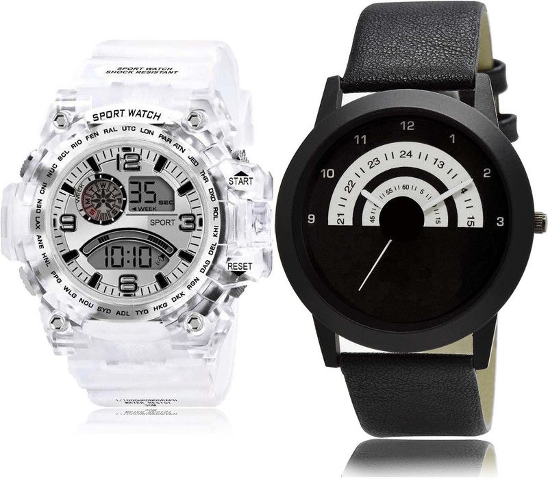 combo watch Analog-Digital Watch - For Boys Treading Crystal Army Digital Sports And Speedometer 2 Watch Combo For Boys And men - BC31-B48
