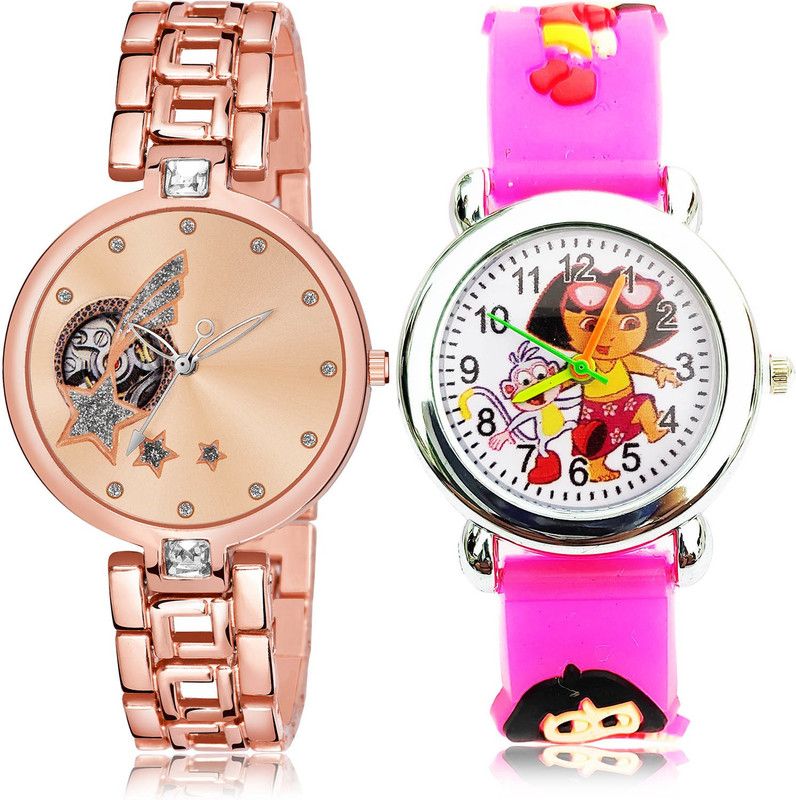 Analog Watch - For Women Latest Professional 2 Watch Combo For Women And Girls - G664-GC196