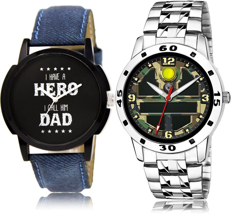 Analog Watch - For Men Classical Wrist 2 Watch Combo For Boys And Men - BL46.7-(34-S-19)