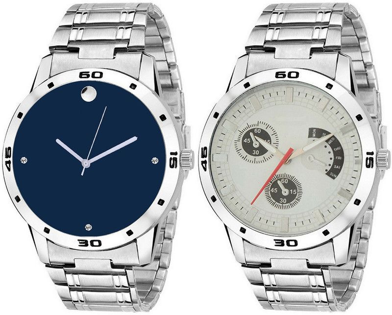 Analog Watch - For Men Blue And White Dial S3-305-306