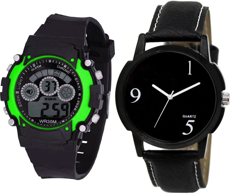 combo watch Analog Watch - For Girls Classical Royal Kids Analogue Black Color Boys And Men Watch - B3-BL46.6 (Combo Of 2 )