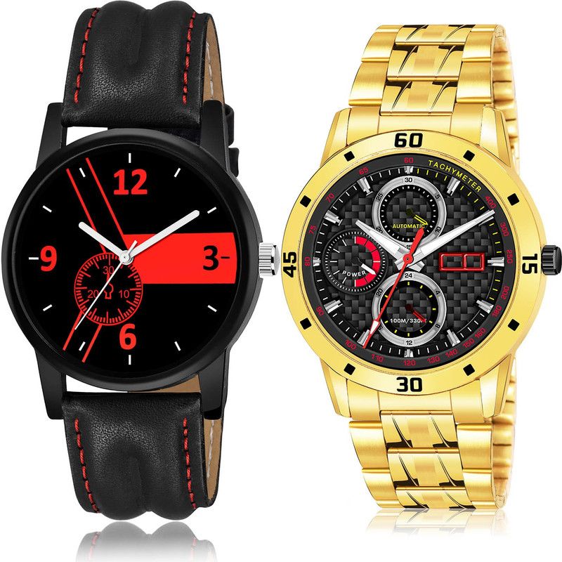 Analog Watch - For Men Treading Present 2 Watch Combo For Boys And Men - B680-(60-S-21)