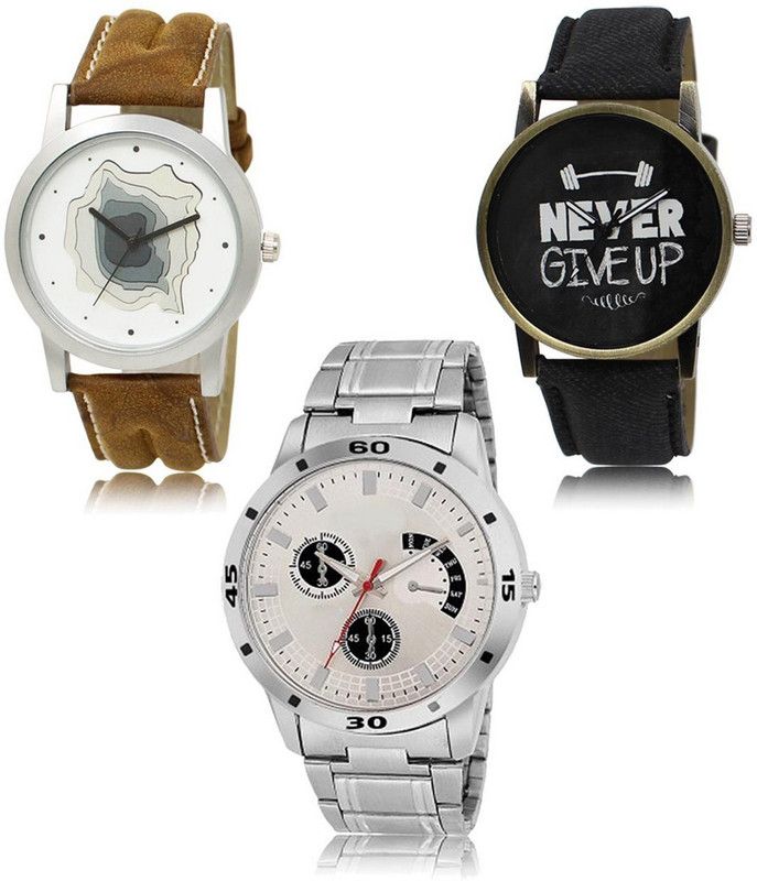 New latest Designer Combo of 3 Analog Watch - For Men -09-27-101