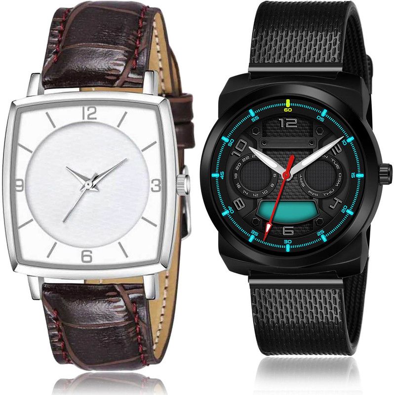 Analog Watch - For Men Treading Designer 2 Watch Combo For Boys And Men - BW504-(58-S-10)
