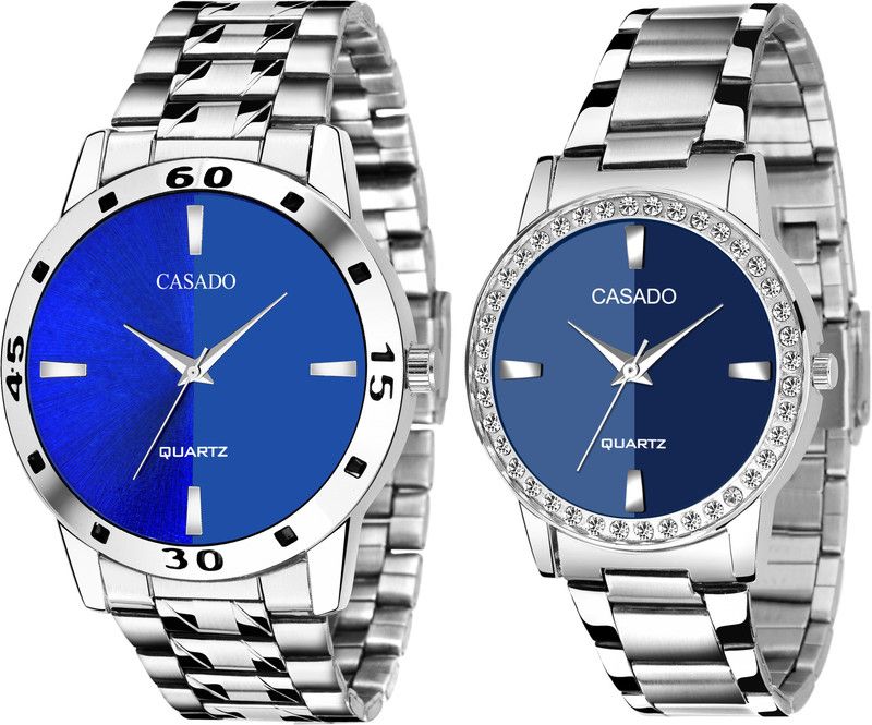 Analog Watch - For Couple CSD-340BLU-818BLU