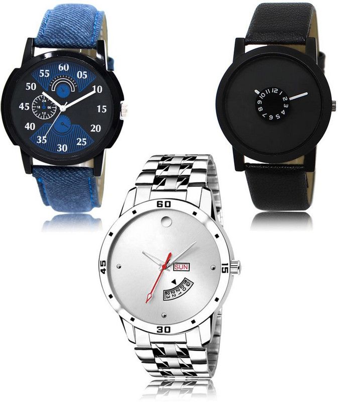 SHIPKART Analog Watch - For Men NEW Luxurious Attractive Stylish Combo SET OF 3 WATCH LR-02-25-103