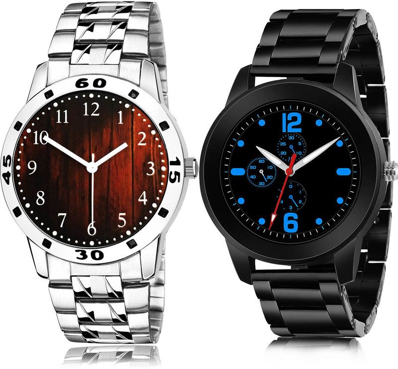 Analog Watch - For Men Latest Fancy 2 Watch Combo For Boys And Men - B660-(68-S-20)