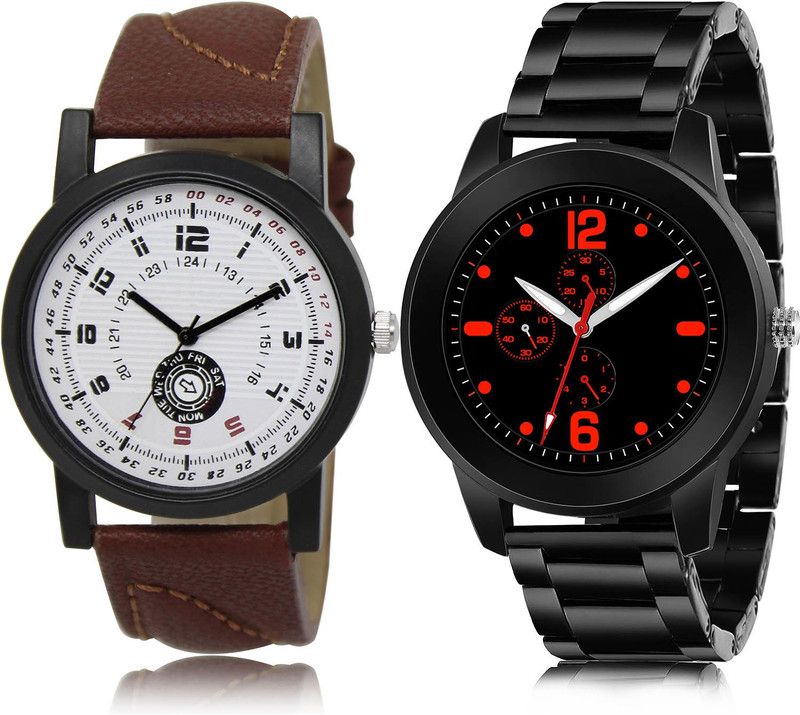 Analog Watch - For Men New Love 2 Watch Combo For Boys And Men - BL46.11-(69-S-20)