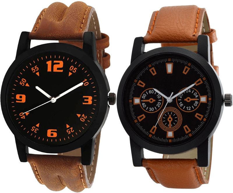 combo watch Analog Watch - For Girls Treading Collegian Analogue Brown Color Boys And Men Watch - B15-B31 (Combo Of 2 )