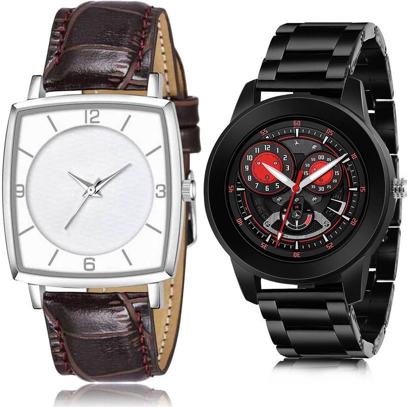 Analog Watch - For Men Treading Chronograph 2 Watch Combo For Boys And Men - BW504-(37-S-20)