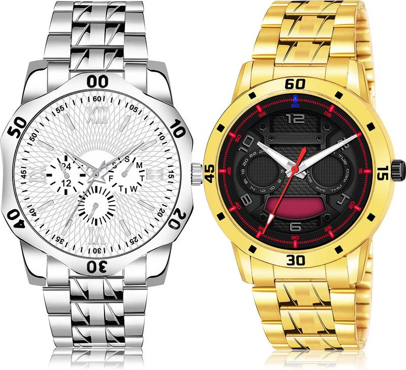 Analog Watch - For Men Brand New Designer 2 Watch Combo For Boys And Men - BM404-(59-S-21)