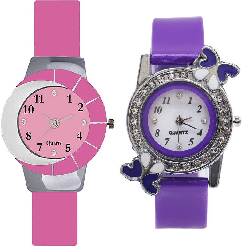 Analog Watch - For Women Contemporary Fashionable Pink And Purple Color Combo Watch (G9-G100) For Girls And Women
