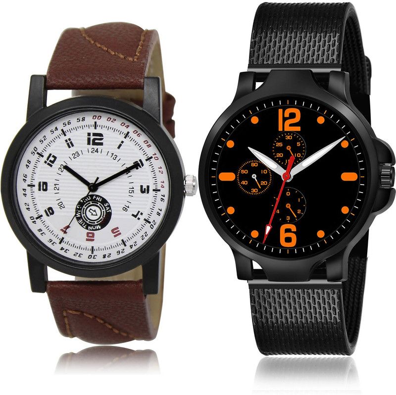 Analog Watch - For Men Treading Branded 2 Watch Combo For Boys And Men - BL46.11-(70-S-10)