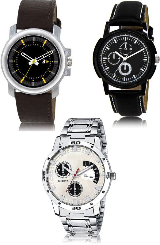 New latest Designer Combo of 3 Analog Watch - For Men 44-13-101
