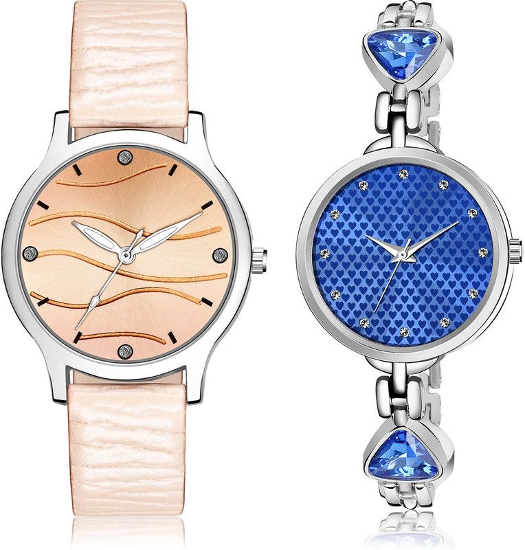 Analog Watch - For Girls Latest Formal 2 Watch Combo For Women And Girls - GM389-GL282
