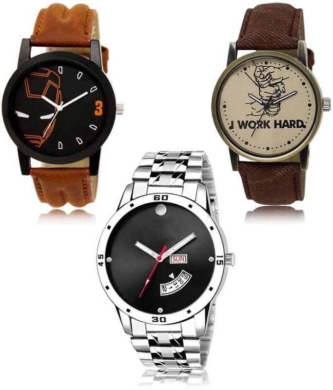 New latest Designer Combo of 3 Analog Watch - For Men LR-04-29-104