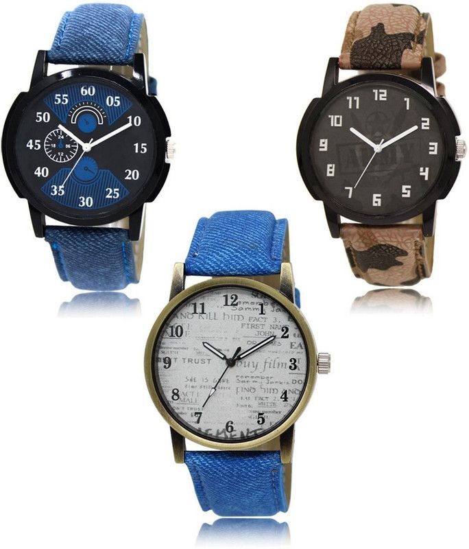 New latest Designer Combo of 3 Analog Watch - For Men -02-03-28