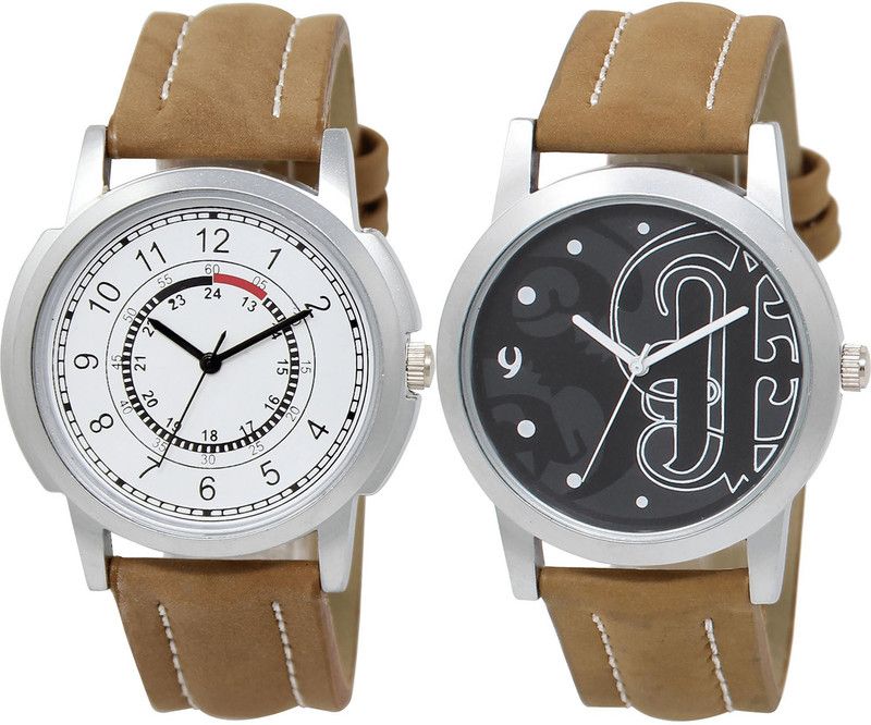 combo watch Analog Watch - For Girls New Royal Analogue Brown Color Boys And Men Watch - BL46.17-BL46.14 (Combo Of 2 )