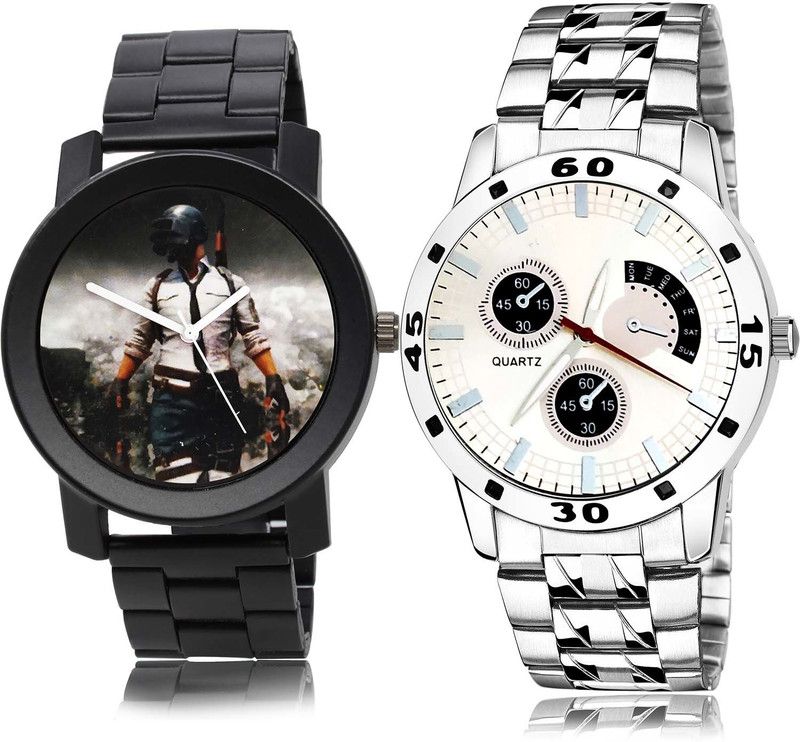 combo watch Analog Watch - For Boys Treading Present Pubg Military Army Chain Watch And Chain Watch Watch - B506-B85 (Combo Of 2 )