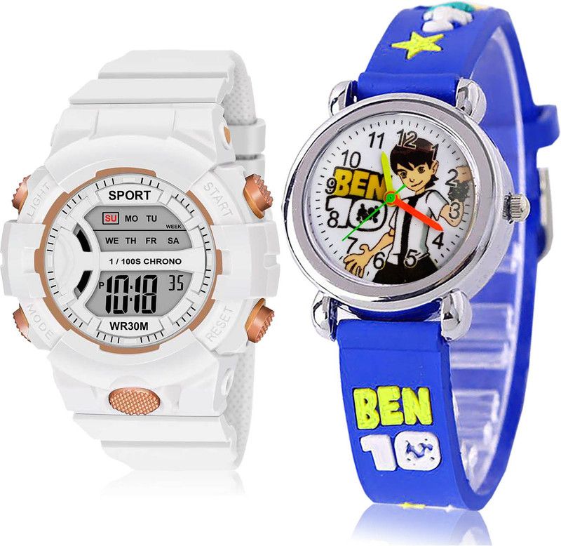 Analog-Digital Watch - For Girls Latest Rich 2 Watch Combo For Women And Girls - DG37-GC93