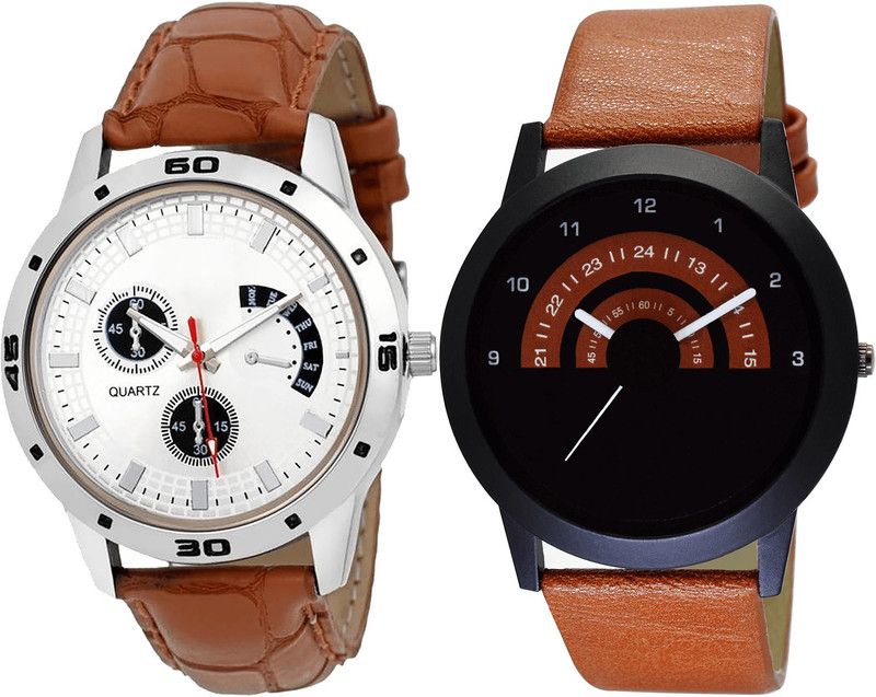 combo watch Analog Watch - For Girls Treading Collection Analogue Brown Color Boys And Men Watch - B52-B46 (Combo Of 2 )