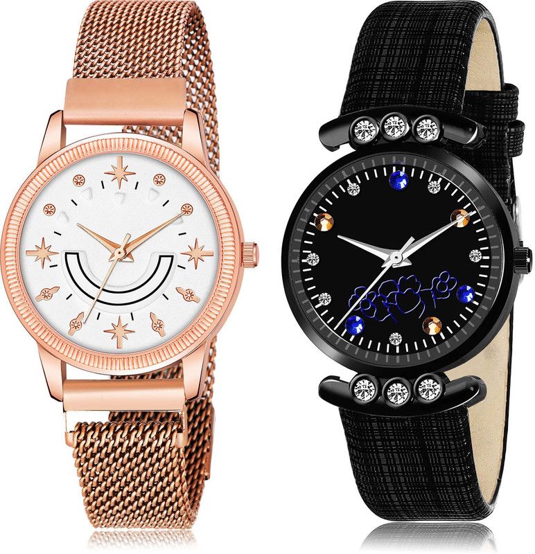 Analog Watch - For Women Brand New High Quality 2 Watch Combo For Women And Girls - GW70-GW2