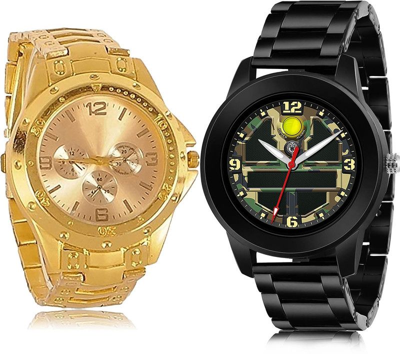 Analog Watch - For Men Italian Designer 2 Watch Combo For Boys And Men - B71-(34-S-20)