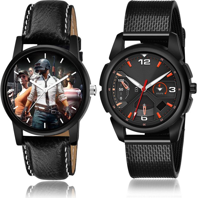 Analog Watch - For Men Modish Gift 2 Watch Combo For Boys And Men - B175-(40-S-10)