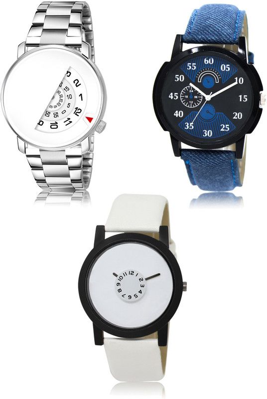 New latest Designer Combo of 3 Analog Watch - For Men 106- 02- 26