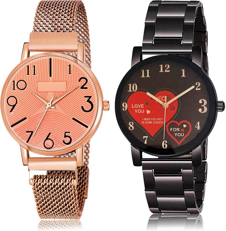 Analog Watch - For Women New Technology 2 Watch Combo For Women And Girls - GW58-GCPL8