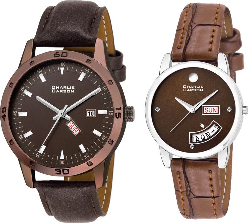 Charlie Carson day & date new combo analog watch for men & women-CC243MGC Analog Watch - For Men & Women CC243MGC