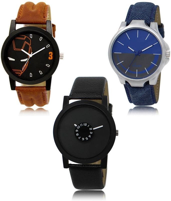 New latest Designer Combo of 3 Analog Watch - For Men LR-04-24-25