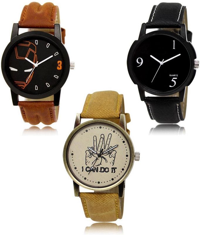 New latest Designer Combo of 3 Analog Watch - For Men LR-04-06-30