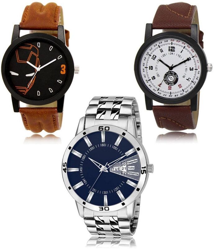 New latest Designer Combo of 3 Analog Watch - For Men LR-04-11-102