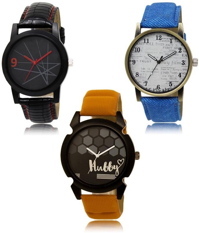New latest Designer Combo of 3 Analog Watch - For Men LR-08-28-32