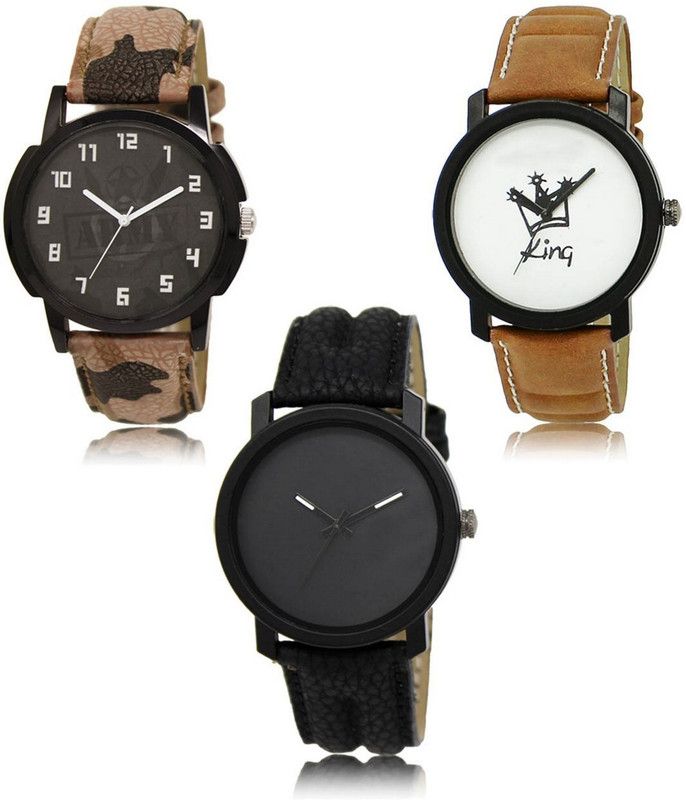 New latest Designer Combo of 3 Analog Watch - For Men LR-03-18-21
