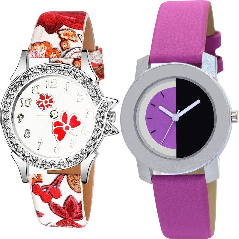 combo watch Analog Watch - For Girls Latest Dimond - G409-G275 )
