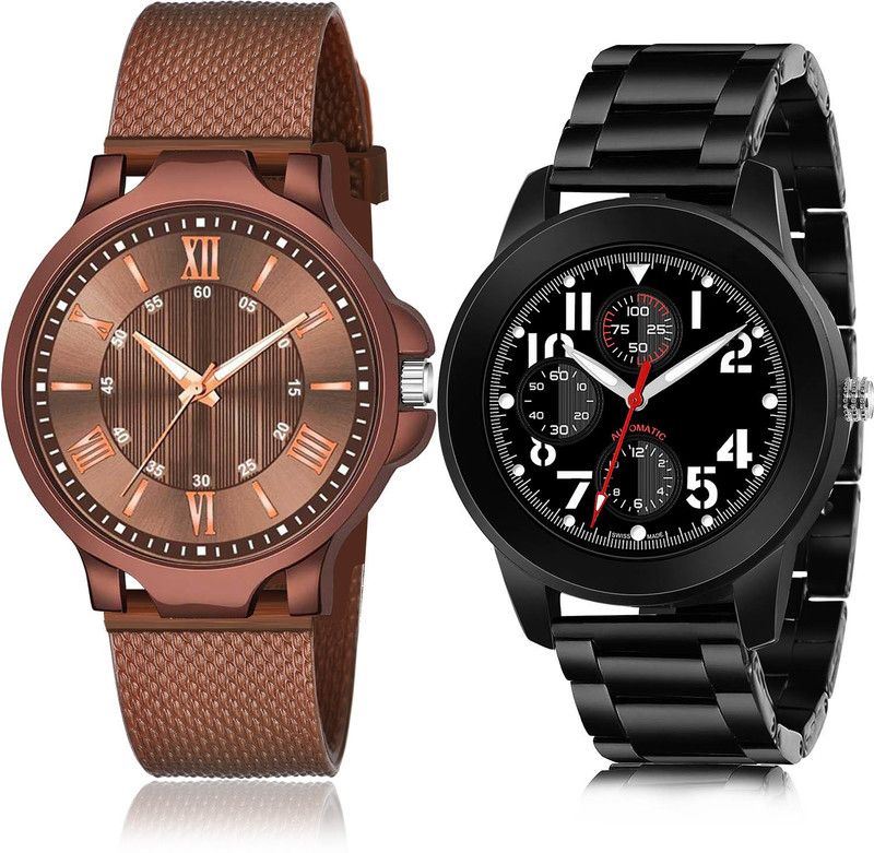 Analog Watch - For Men Contemporary Model 2 Watch Combo For Boys And Men - BRM38-(51-S-20)