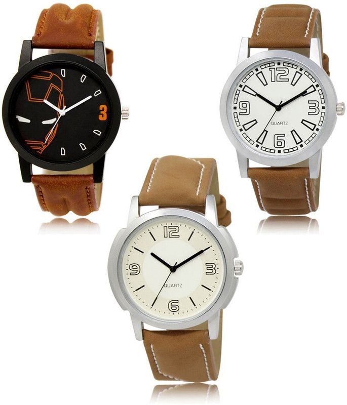 New latest Designer Combo of 3 Analog Watch - For Men LR-04-15-16